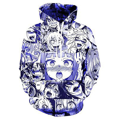 

Inspired by Ahegao Ahegao Cosplay Costume Hoodie Terylene 3D Printing Hoodie For Women's / Men's