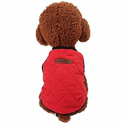 

dog winter clothes jacket warm coat for small medium large dogs pets cold weather wearing clothing red