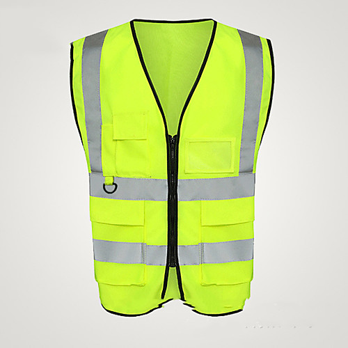 

Reflective Vest Safety Vest Running Gear Breathable Durable Class 2 High Visibility Zipper Reflective Strip Portable Lightweight Comfy Versatile for Running Cycling / Bike Jogging Dog Walking Men