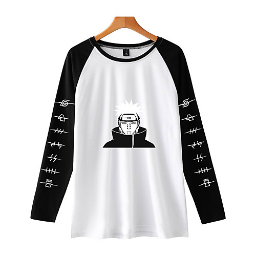 

Inspired by Naruto Cosplay Akatsuki Pain T-shirt Polyester / Cotton Blend Print Printing T-shirt For Women's / Men's