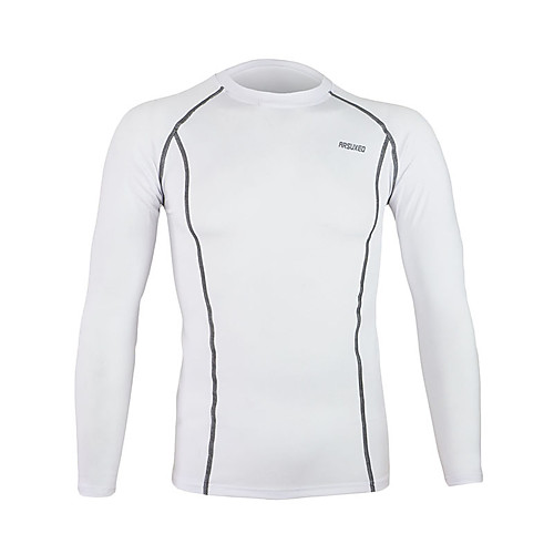 

Arsuxeo Men's Long Sleeve Cycling Base Layer Gray Navy Light Green Bike Jersey Thermal / Warm Breathable Quick Dry Winter Sports Spandex Mountain Bike MTB Road Bike Cycling Clothing Apparel