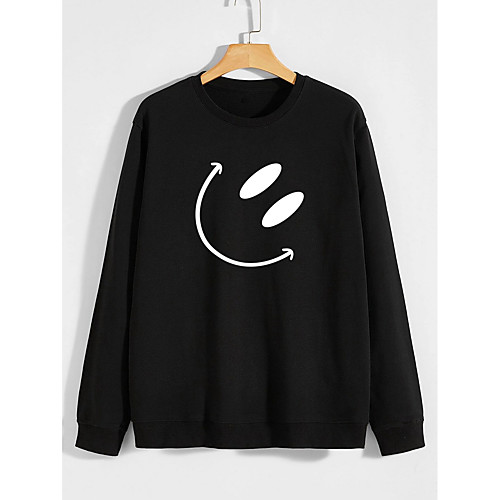 

Men's Pullover Sweatshirt Graphic Round Neck Basic Hoodies Sweatshirts Long Sleeve Black Wine