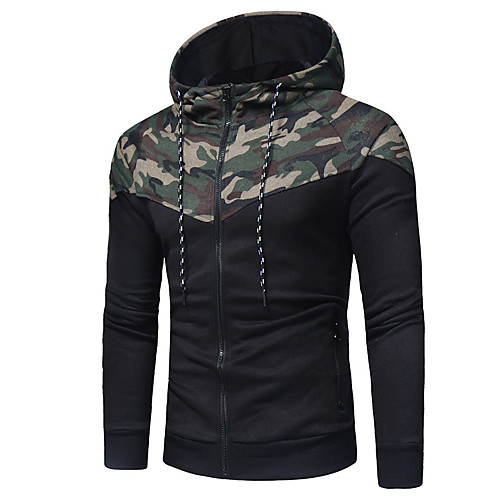 

Men's Hoodie Color Block Hoodies Sweatshirts Green Gray