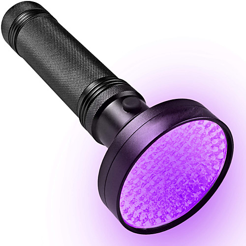 

Black Light Flashlights / Torch LED 100 Emitters Adjustable Windproof Easy Carrying Durable Camping / Hiking / Caving Everyday Use Fishing Purple Light Source Color Black