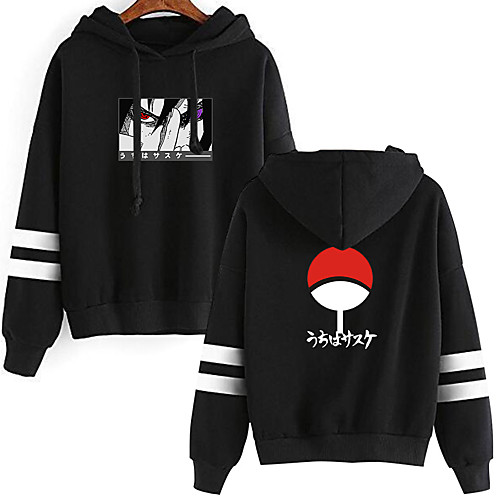 

Inspired by Naruto Cosplay Akatsuki Uchiha Itachi Hoodie Polyester / Cotton Blend Print Printing Hoodie For Women's / Men's