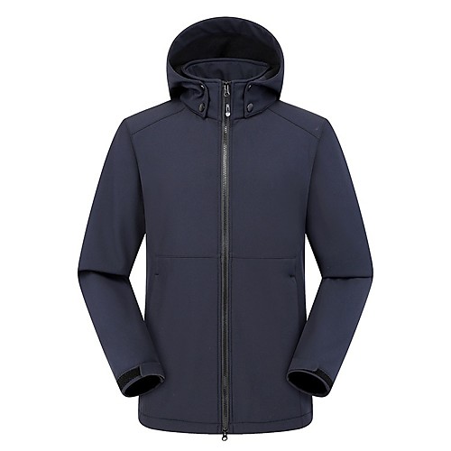 

Women's Men's Hiking Softshell Jacket Hiking Jacket Hiking Windbreaker Winter Outdoor Solid Color Windproof Breathable Warm Soft Winter Jacket Hunting Fishing Climbing Navy Black Red Gray