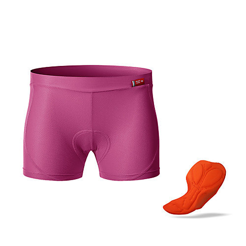 

SANTIC Women's Cycling Under Shorts Winter Bike Underwear Shorts Padded Shorts / Chamois Bottoms Breathable Quick Dry Sports Solid Color Black / Fuchsia / Pink Mountain Bike MTB Road Bike Cycling