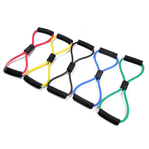 

Exercise Resistance Bands Figure 8 Exercise Cord 1 pcs Sports TPE Yoga Fitness Gym Workout Portable Non Toxic Stretchy Durable Lightweight Stress Relief Leg Shaping For Men Women