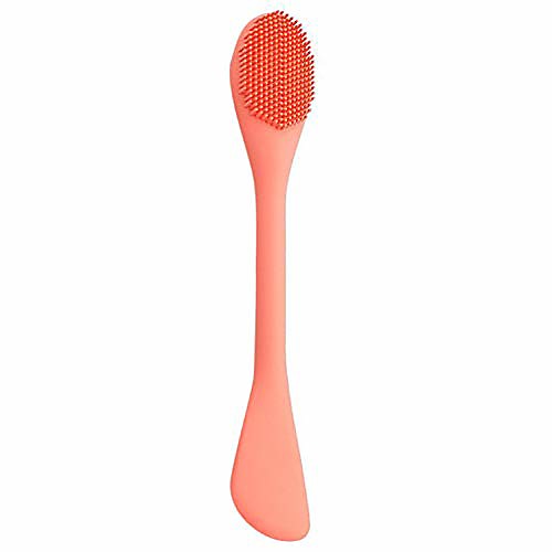 

double-ended silicone face mask brush,acial cleansing brush,gel mask facial brush face applicator brush cosmetic beauty tool for cream, lotion, moisturizer