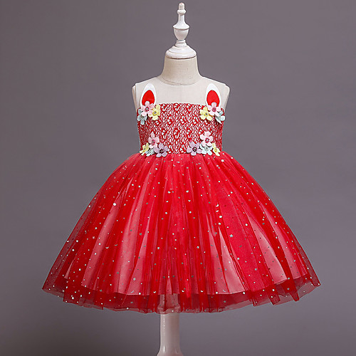 

Princess Unicorn Dress Girls' Movie Cosplay Fashion Cute Red Christmas Halloween