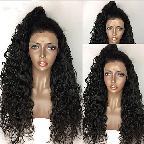 

Wig African small roll European and American women's front lace wrapped tube long curled chemical fiber high temperature silk wig cover
