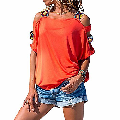 

blouses for women 2020 work womens tops floral printing off shoulder shirt short sleeves vest tank tops blouse summer sexy t-shirt blouse