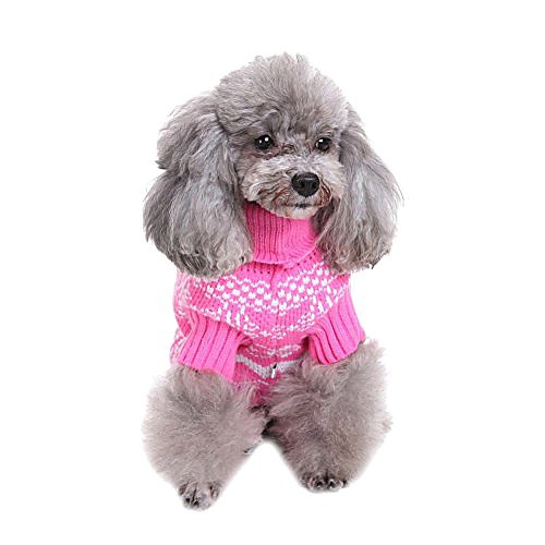 

classical pet clothes by design winter warm christmas snowflake sweater dog coat with snowflake by