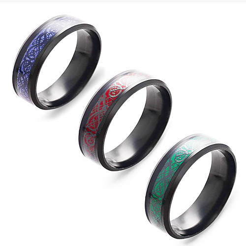 

8mm red carbon fiber black celtic dragon ring for men beveled edges wedding band, 6-13