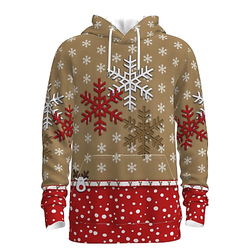 

Men's Pullover Hoodie Sweatshirt Print Graphic 3D Christmas Daily 3D Print 3D Print Christmas Hoodies Sweatshirts Khaki