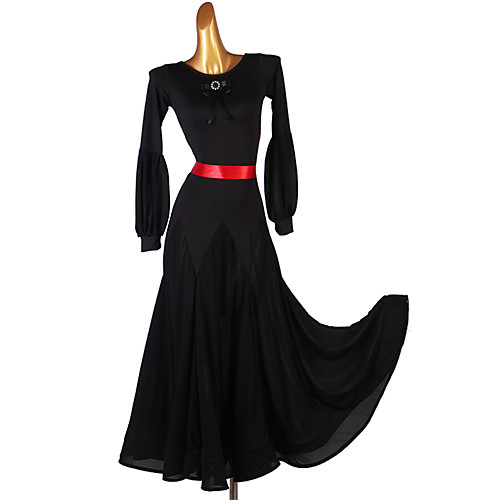 

Ballroom Dance Dress Bandage Women's Performance Long Sleeve Spandex