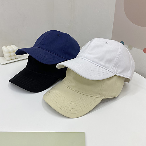 

Women's Men's Baseball Cap Hiking Hat Ball Cap Outdoor Packable Sunscreen Breathable Hat Baseball Cap Cotton Navy Wine White for Camping / Hiking Hunting Fishing