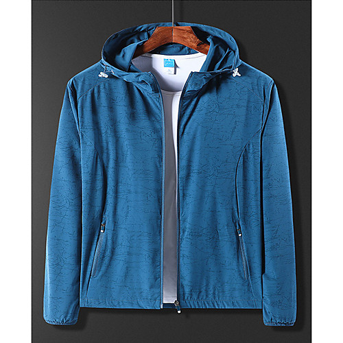 

Men's Hiking Jacket Winter Outdoor Solid Color Windproof Breathable Warm Comfortable Jacket Single Slider Hunting Ski / Snowboard Fishing Black Blue Grey