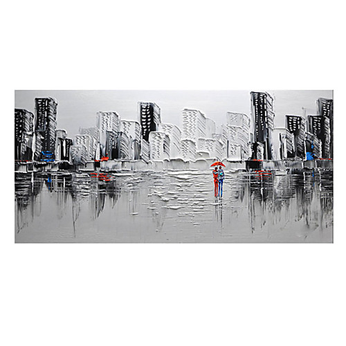 

Oil Painting Hand Painted Horizontal Panoramic Abstract Modern Rolled Canvas (No Frame)