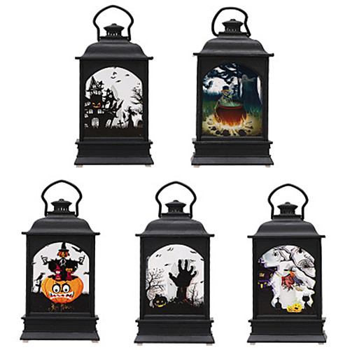 

Halloween Decoration Fireplace Light Ghost Festival Decoration Transparent Wind Light LED Bar Atmosphere Decoration Supplies