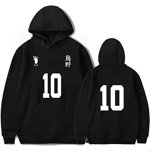 

Inspired by Haikyuu Shoyo Hinata Hoodie Polyester / Cotton Blend Letter & Number Printing Hoodie For Women's / Men's