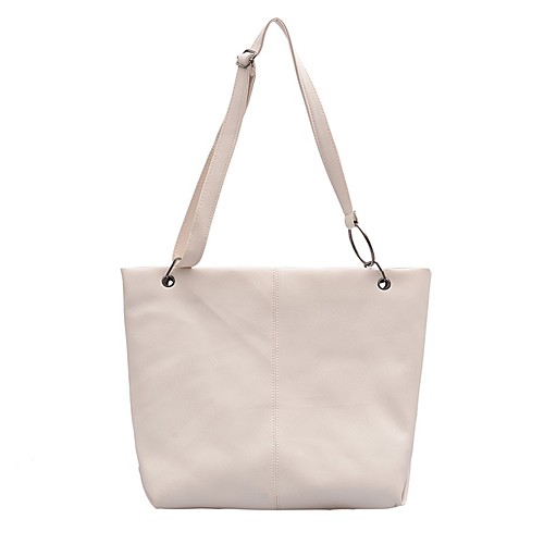 

Women's Bags PU Leather Tote Outdoor Handbags White Black
