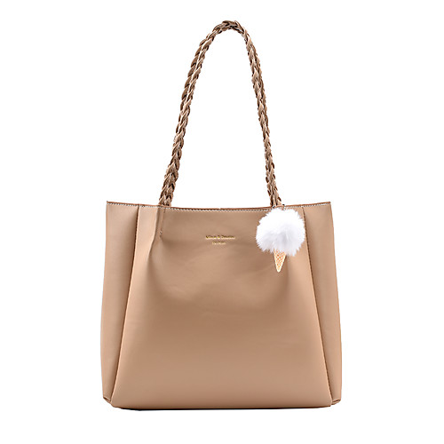 

Women's Bags PU Leather Top Handle Bag Daily Outdoor Handbags Black Khaki Coffee
