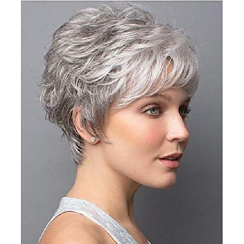 

short pixie cut wigs for women blonde mixed dark brown synthetic hair wigs for women