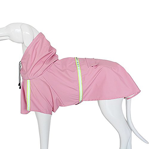 

pet dogs rain jacket raincoat adjustable lightweight poncho with reflective stripe for small medium large dog breeds,puppy waterproof clothes,dog rain gear rainy days