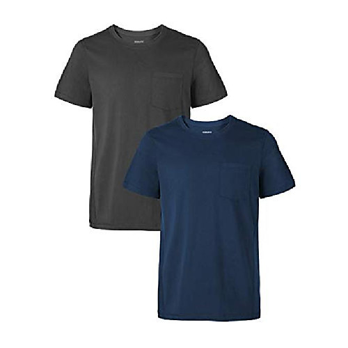 

men's tee 2 pack crewneck short sleeve pocket t-shirts