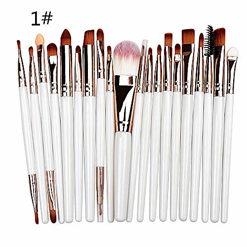 

20 pieces makeup brush set professional face eye shadow eyeliner foundation blush lip makeup brushes powder liquid cream cosmetics blending brush tool (3#)