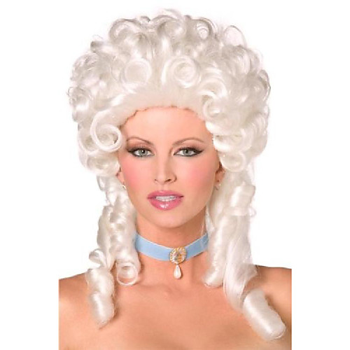 

women's baroque wig, white, one size