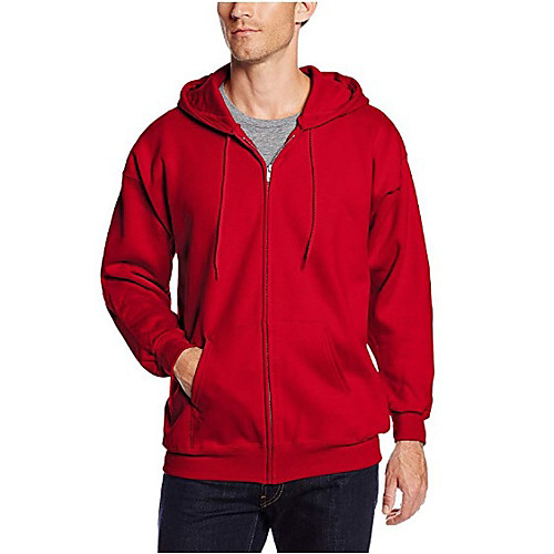 

Men's Activewear Set Sweatshirt Solid Colored Hoodies Sweatshirts Black Blue Red