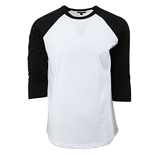 

raglan t-shirts (m, white/black)