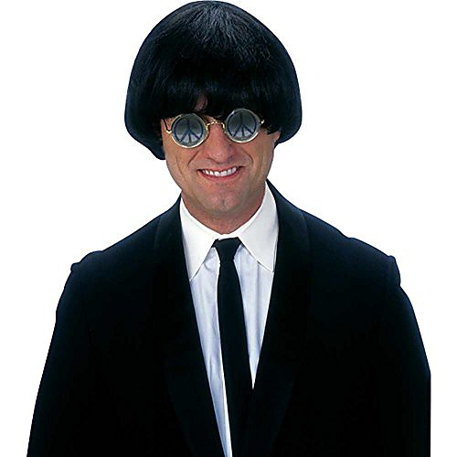 

men's yeah wig, black, standard