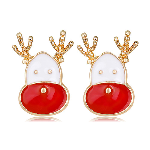 

Women's Stud Earrings Earrings Elk Fashion European Cute Earrings Jewelry Gold For Christmas 1 Pair