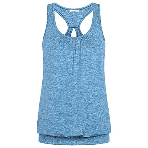 

yoga tank tops for women plus size,sleeveless workout shirts fashion oversize gym tops for juniors t shirts ladies running comfy soft tunic tees business casual clothing baggy sporty xxl blue