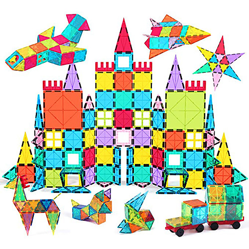 

Magnetic Tiles Building Blocks 3D Magnetic Blocks Building Bricks 108 pcs STEAM Toy Geometric Pattern Educational Building Toys All Toy Gift / Kid's