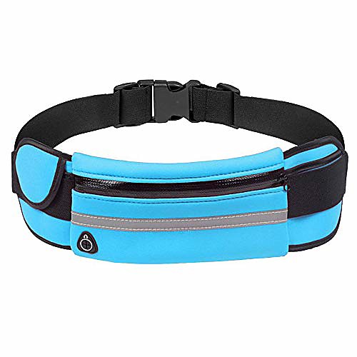 

running waist packs | waterproof anti-theft reflective adjustable sports fanny pack with bottle holder for most waist sizes and all phone models