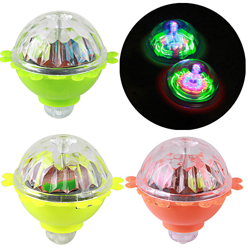 

3pcs Rotating Flash Gyro Glow in the dark Toy Friction Nostalgic light-up led Lamp Colorful Spinning kids Lumino