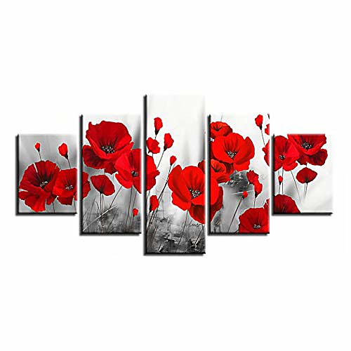 

5 panel modern home decorative frameless painting canvas wall art for living room bedroom bathroom