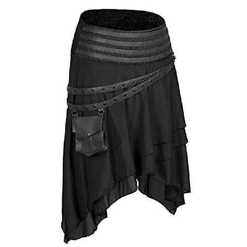 

womens steampunk gothic skirt pirate skirts black s