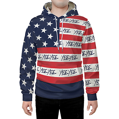 

Men's Pullover Hoodie Sweatshirt Graphic 3D National Flag Front Pocket Daily Weekend 3D Print 3D Print Hoodies Sweatshirts Rainbow