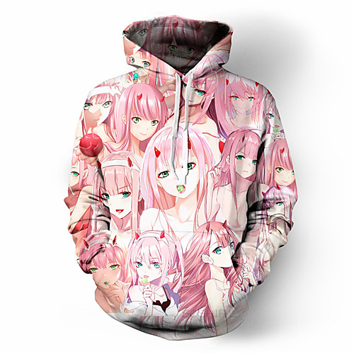 

Inspired by Ahegao Ahegao Cosplay Costume Hoodie Terylene 3D Printing Hoodie For Women's / Men's