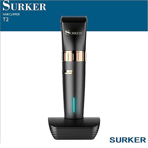 

Surker Electric Hair Trimmer Sk-t2 Cordless Rechargeable Hair Clipper 1000ma Long Use Beard Trimmer Haircut Machine