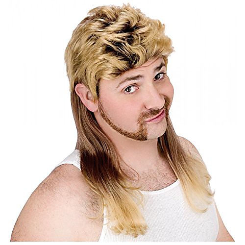 

super mullet wig costume accessory