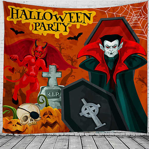 

Classic Theme / Halloween Wall Decor 100% Polyester Classic / Psychedelic Wall Art, 150100 cm Decoration