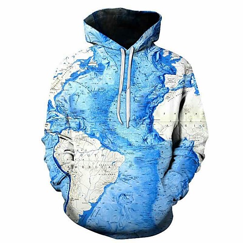 

Inspired by Cosplay Map Cosplay Costume Hoodie Plush Fabric 3D Printing Hoodie For Women's / Men's