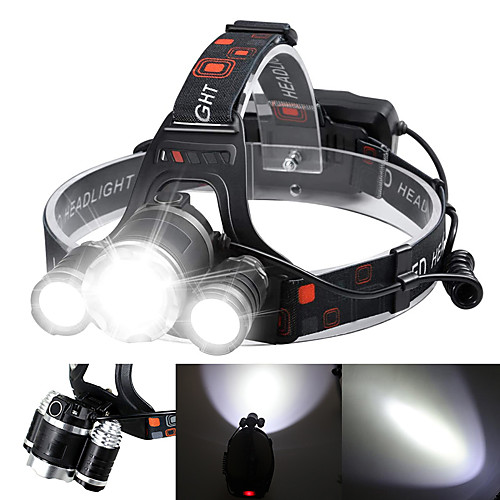 

Boruit RJ-3000 Headlamps Headlight Flashlight Zoomable Rechargeable 3000/5000 lm LED 3 Emitters 4 Mode with Batteries and Chargers Zoomable Rechargeable Strike Bezel Adjustable Angle Camping