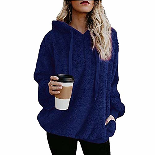 

Women's Solid Color Autumn / Fall Coat Regular Daily Wear Coat Tops Navy